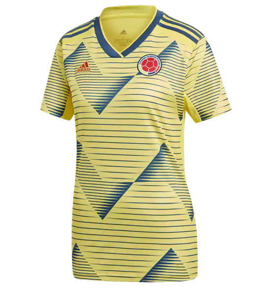 Women Colombia 2019 Copa America Home Soccer Jersey Shirt
